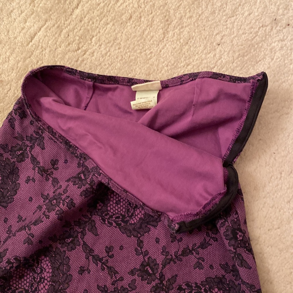 🥭 (4 for $15) Girls Purple and Black skirt - Picture 3 of 7